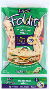 FLATOUT: Artisan Fold It Flatbread Traditional Country, 9 oz