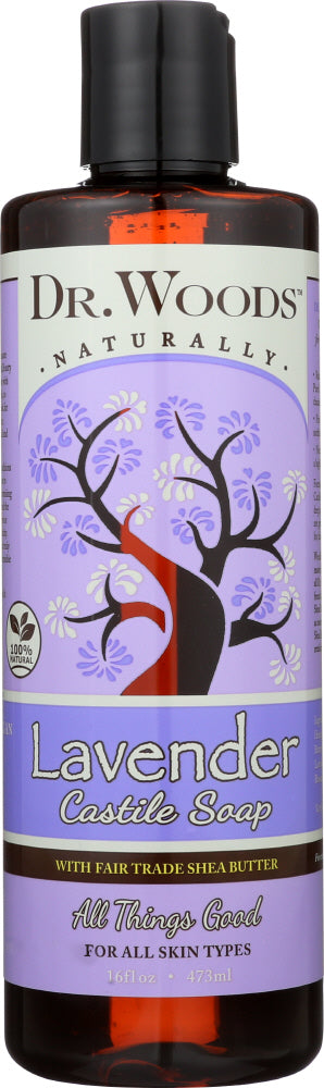 DR WOODS: Lavender Castile Soap with Shea Butter, 16 oz