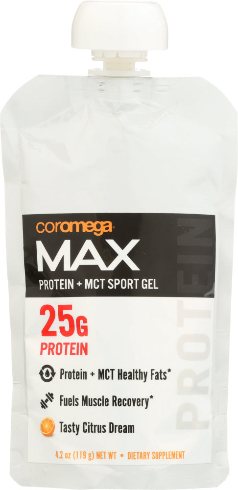COROMEGA: Max Protein + MCT Sports Gel Citrus Dream, 4.2 oz
