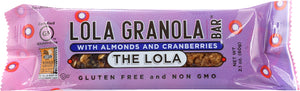 LOLA GRANOLA: The Lola with Almonds & Cranberries Bar, 2.1 oz