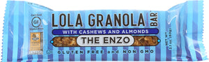 LOLA GRANOLA: The Enzo with Cashews & Almonds Bar, 2.1 oz