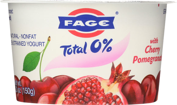 FAGE: Total 0% Cherry Pomegranate Greek Strained Yogurt, 5.3 oz