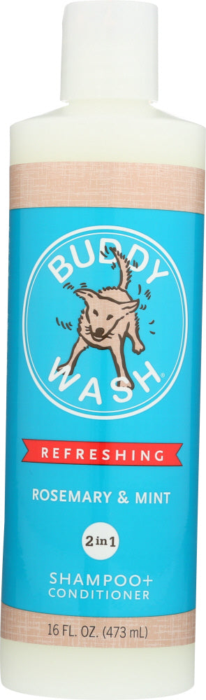 BUDDY BISCUITS: Dog Shampoo + Conditioner Rosemary & Mint, 16 oz