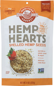 MANITOBA HARVEST:  Hemp Hearts Raw Shelled Hemp Seeds, 8 oz