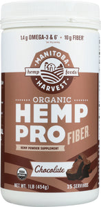 MANITOBA HARVEST: Organic Hemp Protein Dark Chocolate, 16 oz