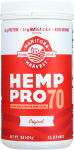 MANITOBA HARVEST: Hemp Pro 70, 16 oz