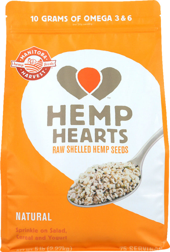 MANITOBA HARVEST: Organic Hemp Hearts, 5 lb