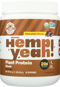 MANITOBA HARVEST: Hemp Yeah! Chocolate Protein Powder Plant, 16 oz