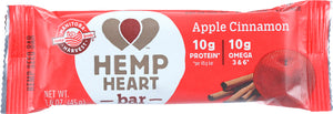 MANITOBA HARVEST: Hemp Heart Bar Apple Cinnamon, 1.6 oz