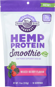 MANITOBA HARVEST: Hemp Protein Smoothie Mixed Berry, 11 oz