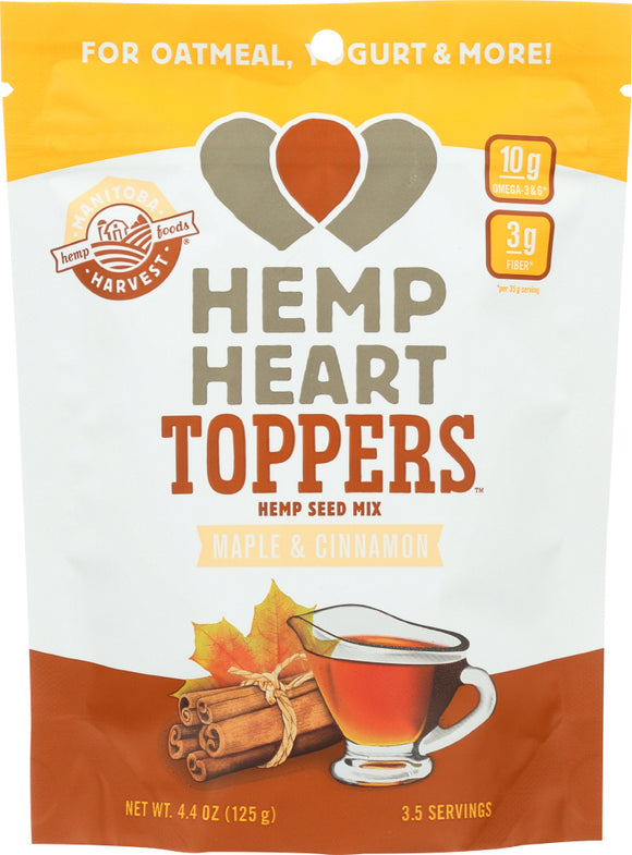 MANITOBA HARVEST: Hemp Heart Toppers Maple & Cinnamon, 4.4 oz