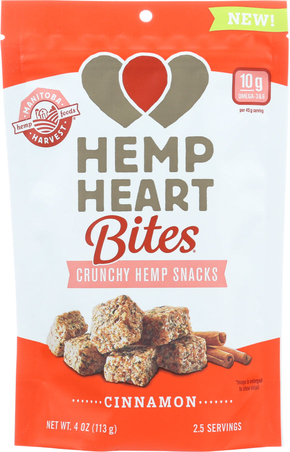 MANITOBA HARVEST: Hemp Heart Bites Cinnamon, 4 oz