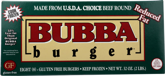BUBBA BURGER: Burger Patty Reduced Fat, 32 oz