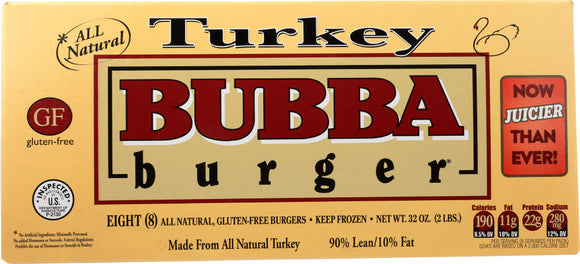 BUBBA BURGER: Burger Patty Turkey Natural, 32 oz