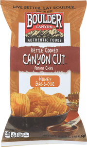 BOULDER CANYON: Cut Kettle Cooked Chips Honey Bar-B-Que, 6.5 oz