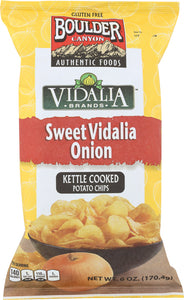 BOULDER CANYON: Kettle Cooked Potato Chips Sweet Vidalia Onion, 6 oz