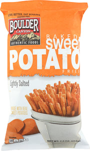 BOULDER CANYON: Baked Sweet Potato Fries Lightly Salted, 7.5 oz