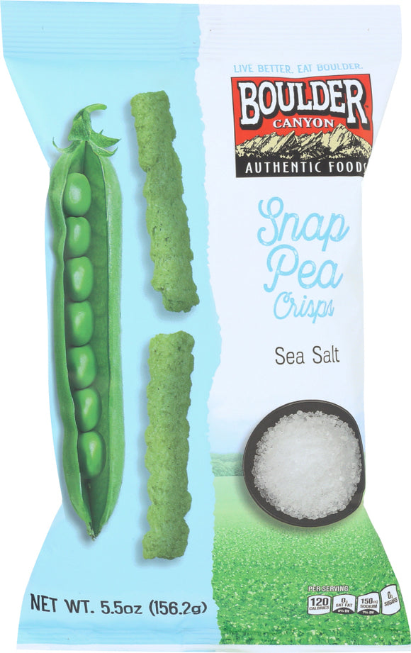 BOULDER CANYON: Snap Pea Crisps Sea Salt, 5.5 oz