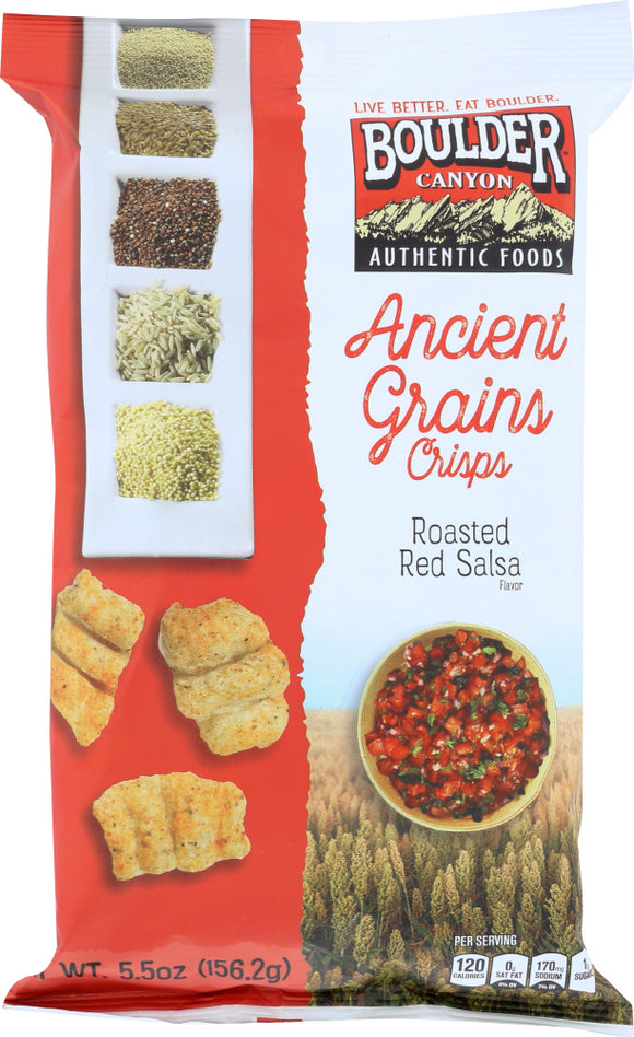BOULDER CANYON: Ancient Grains Crisps Roasted Red Salsa, 5.5 oz