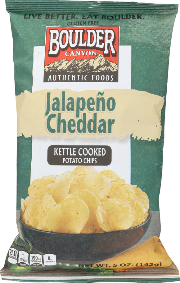 BOULDER: Potato Chips Jalapeno Cheddar, 5 oz