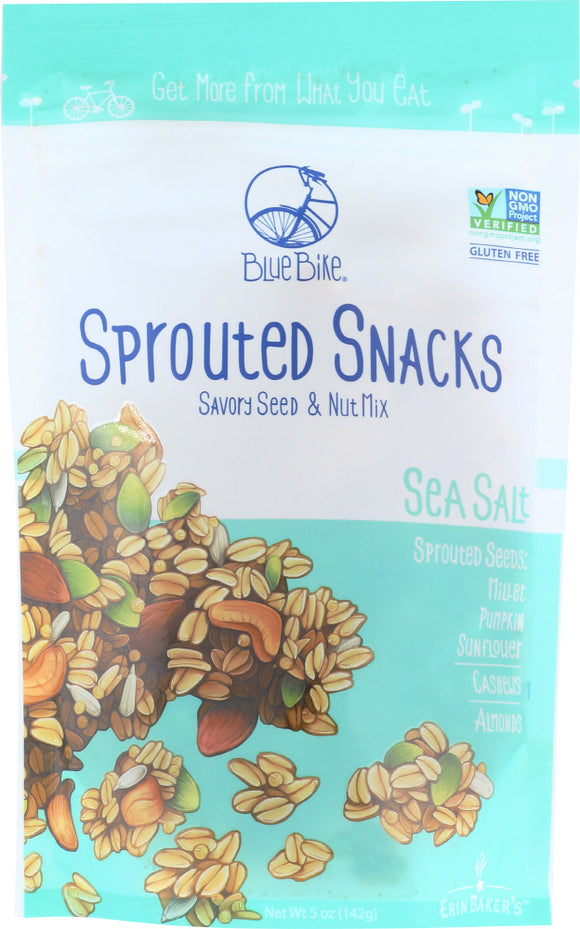 ERIN BAKERS: Blue Bike Sea Salt Sprouted Snack, 5 oz
