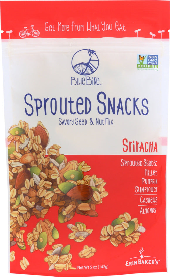 ERIN BAKERS: Blue Bike Sriracha Sprouted Snack, 5 oz