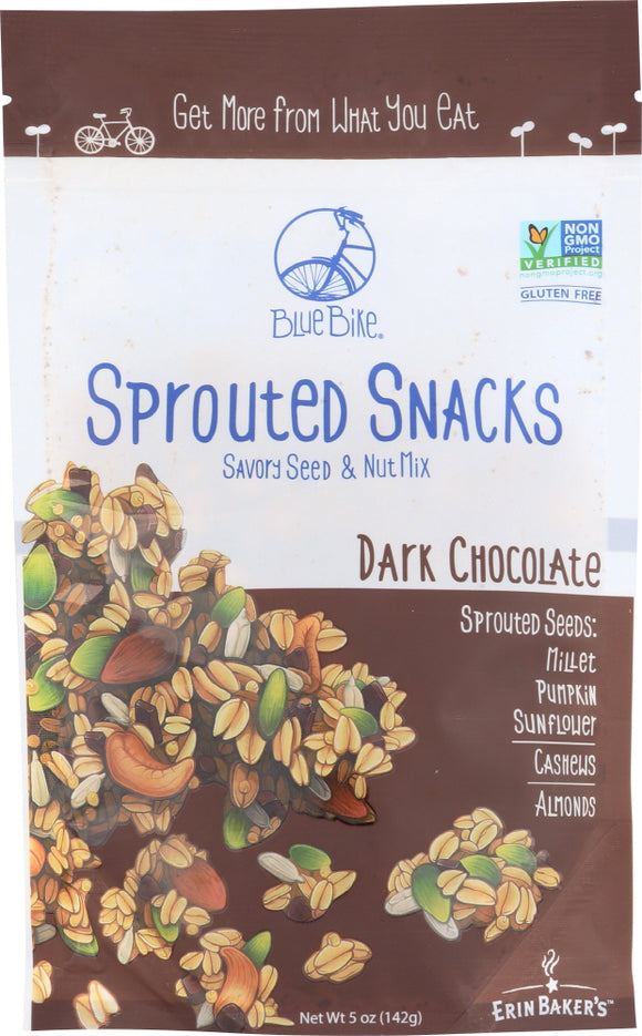 ERIN BAKERS: Blue Bike Dark Chocolate Sprouted Snack, 5 oz