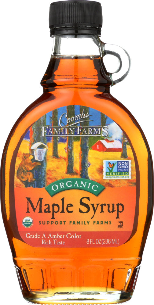 COOMBS FAMILY FARMS: Organic Maple Syrup Grade A Dark Amber, 8 oz