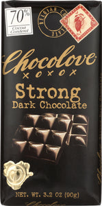 CHOCOLOVE: Strong Dark Chocolate Bar, 3.2 oz