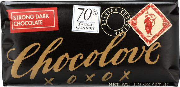 CHOCOLOVE: Mini Dark Chocolate Bar Strong, 1.3 oz