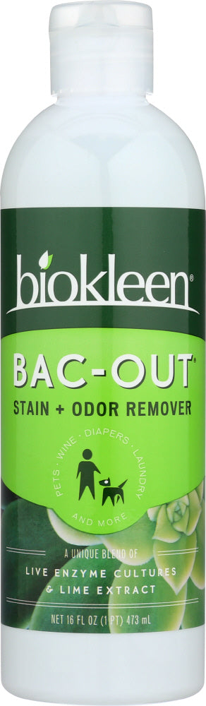 BIO KLEEN: Bac-Out Stain & Odor Eliminator, 16 oz