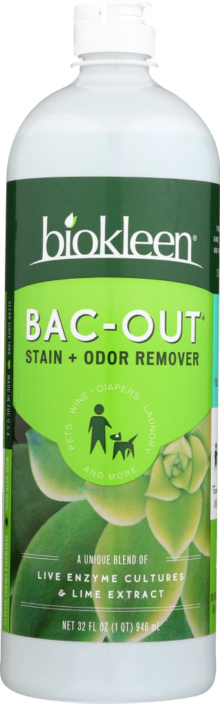 BIO KLEEN: Bac Out Stain And Odor Eliminator, 32 oz