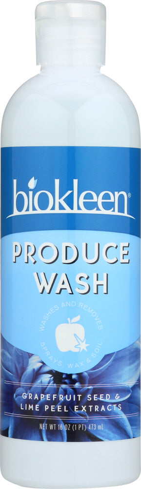 BIOKLEEN: Produce Wash Grapefruit Seed & Lime Peel, 16 oz