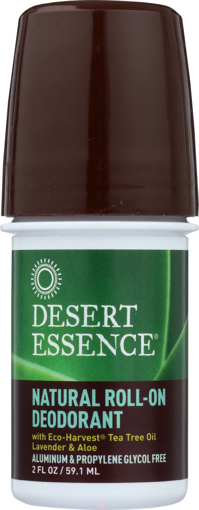 DESERT ESSENCE: Natural Roll-On Deodorant, 2 oz