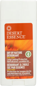 DESERT ESSENCE: Dry by Nature Deodorant with Chamomile and Calendula, 2.5 oz