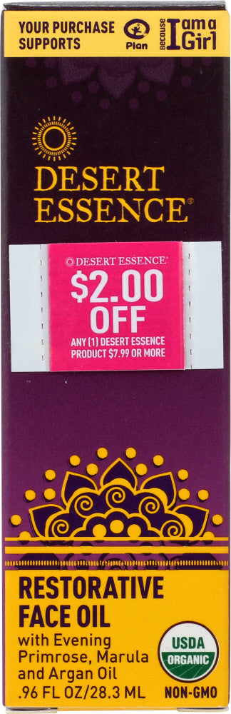 DESERT ESSENCE: Restorative Face Oil, .96 fo