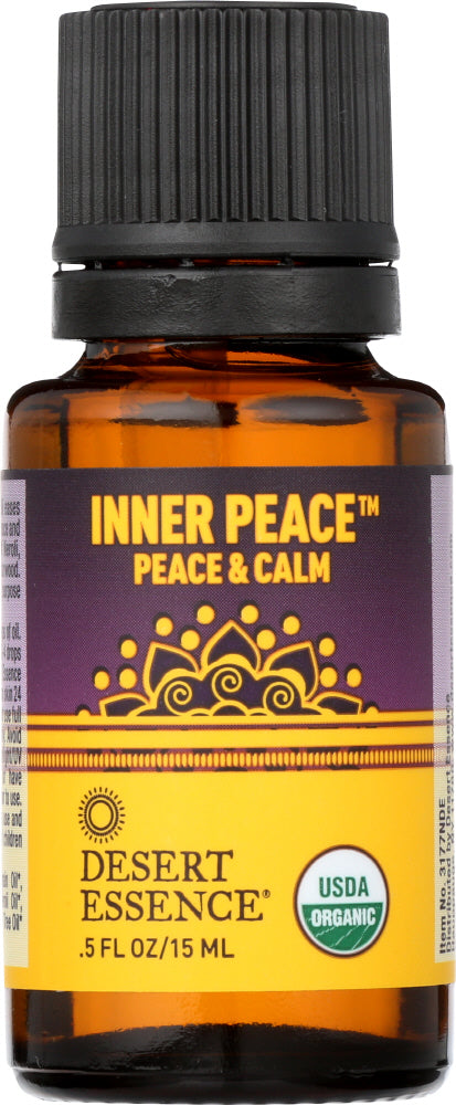 DESERT ESSENCE: Inner Peace Organic Essential Oil Blend, .5 fo