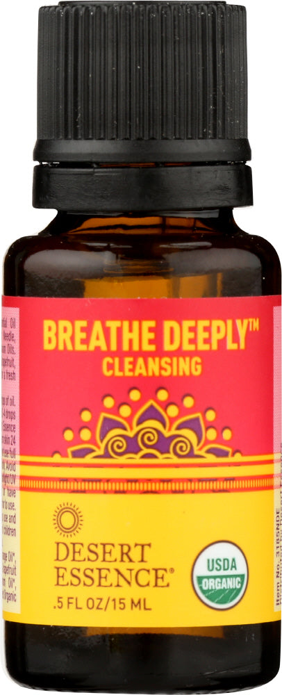 DESERT ESSENCE: Breathe Deeply Organic Essential Oil Blend, .5 fo