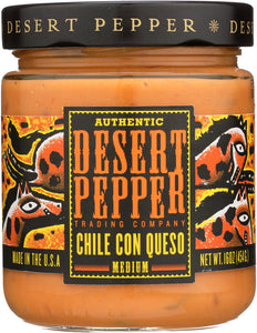 DESERT PEPPER: Chile Con Queso Medium, 16 oz