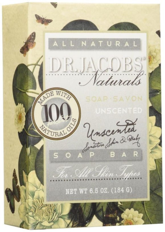 DR JACOBS: Unscented Bar Soap, 6.5 oz