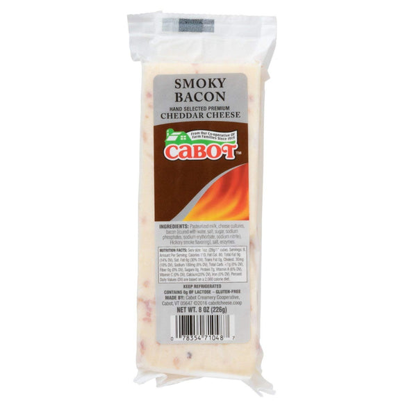 CABOT: Cheese Bar Cheddar Smoky Bacon, 8 oz