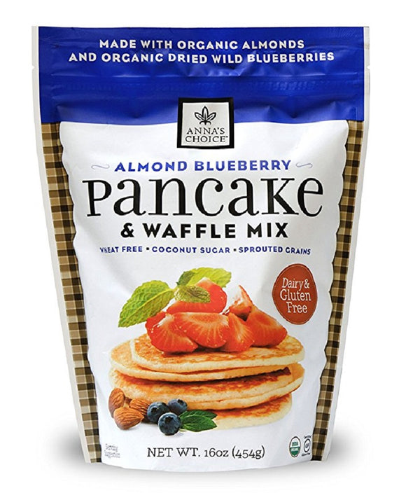 ANNAS CHOICE: Almond Blueberry Pancake & Waffle Mix, 16 oz