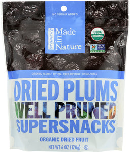 MADE IN NATURE: Organic Tree Ripened Plums, 6 oz