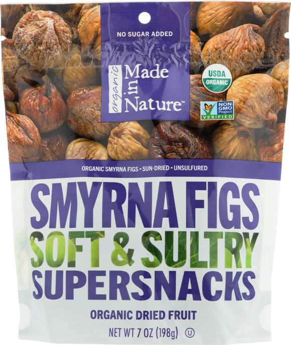 MADE IN NATURE: Organic Smyrna Figs Soft & Sultry Supersnacks, 7 oz