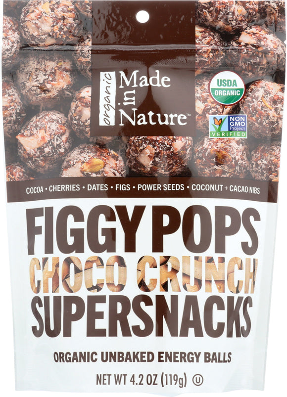 MADE IN NATURE: Organic Choco Crunch Figgy Pops Super Snacks, 4.2 oz