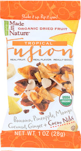 MADE IN NATURE: Tropical Fusion Organic Dried Fruit 1 oz