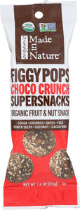 MADE IN NATURE: Chocolate Crunch Figgy Pops, 1.6 oz