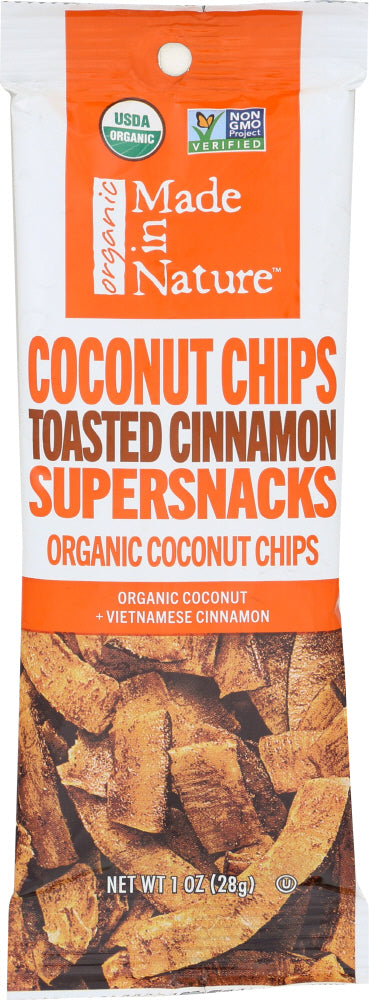 MADE IN NATURE: Toasted Cinnamon Coconut Chips, 1 oz