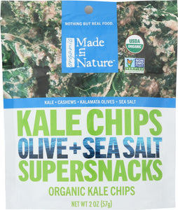 MADE IN NATURE: Kale Chips Olive Seasalt Organic, 2 oz