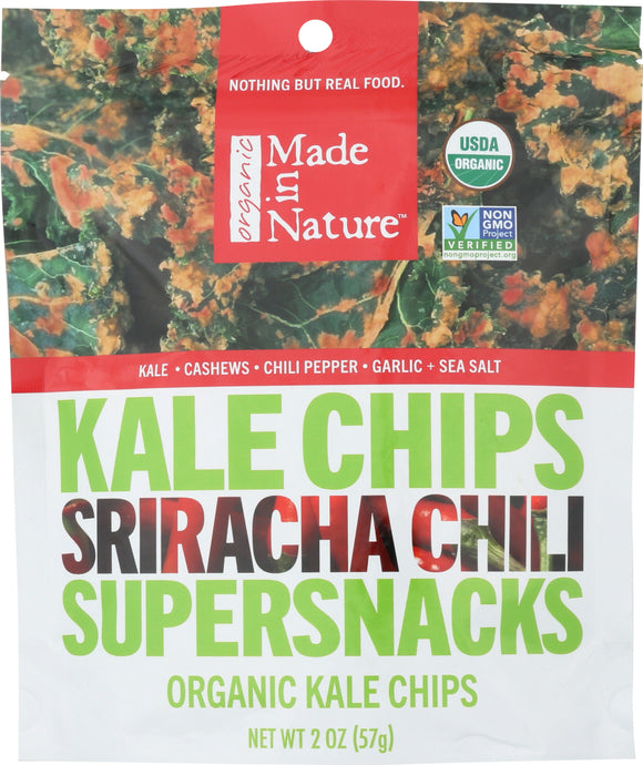 MADE IN NATURE: Chip Kale Sriracha Organic, 2 oz